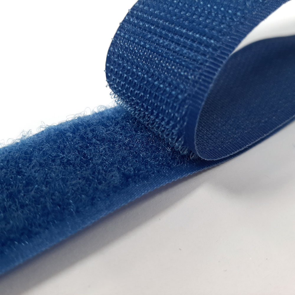 Industrie Klettband (Flausch- und Hakenband), Breite 25mm-Kobaltblau