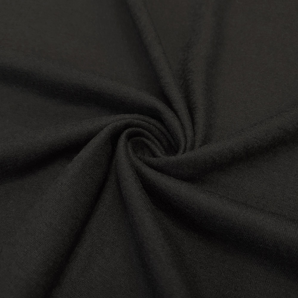 Tilen - Giesswein® Merino Feinwalk Wolljersey - Schwarz