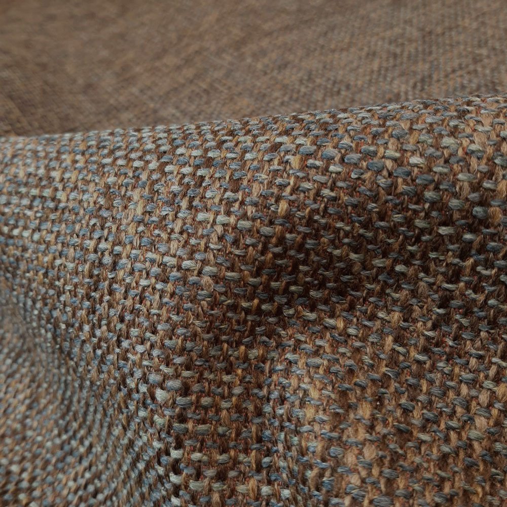 Helu – Möbelstoff Buntgewebe Multicolor – Braun, Beige, Türkis, Amazonit