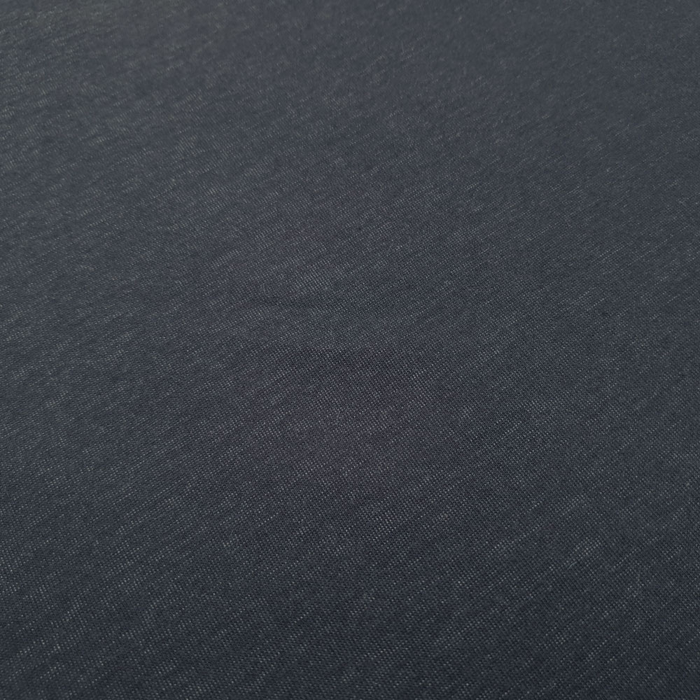 Florean – Merino Double Face Jersey – Überbreite 167cm - Grau Melange / Dunkelblau