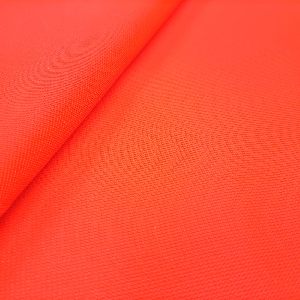 Ava Fahnenstoff - Fahnengewirke Polyester - Neonrot EN 20471