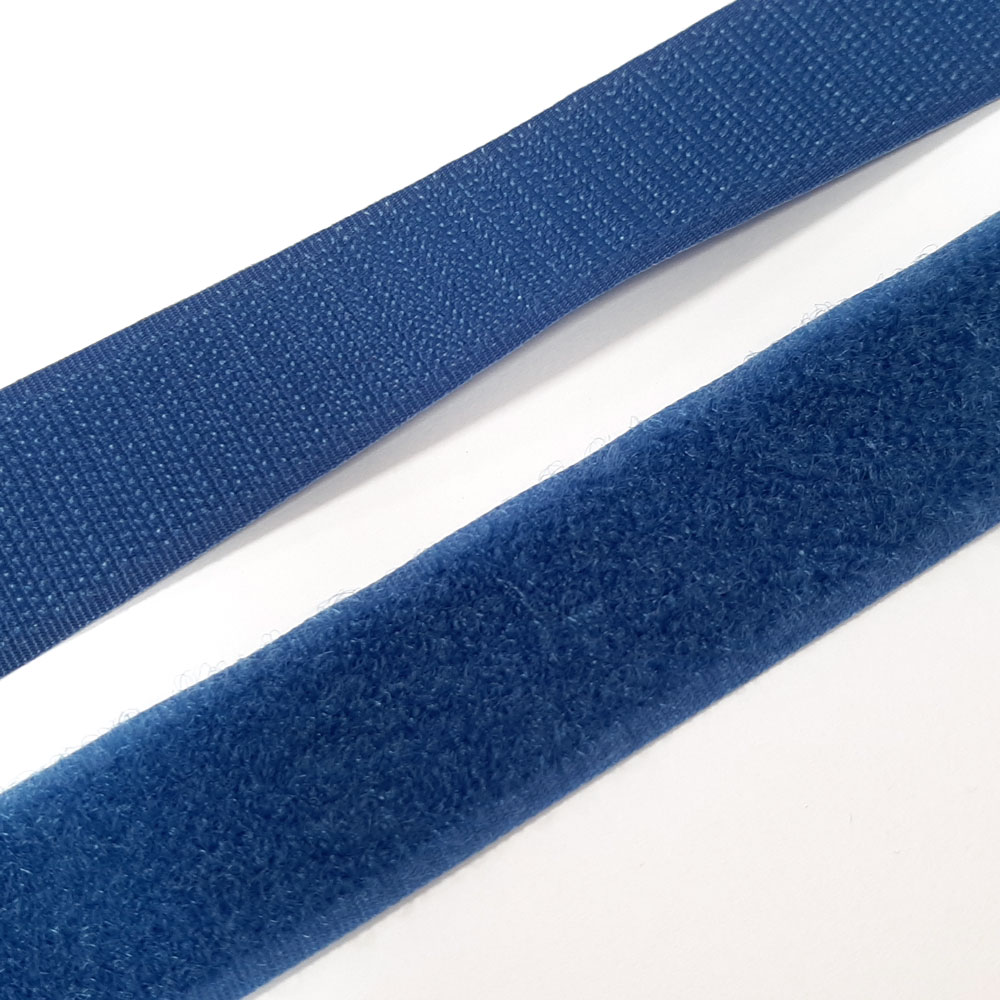 Industrie Klettband (Flausch- und Hakenband), Breite 25mm-Kobaltblau