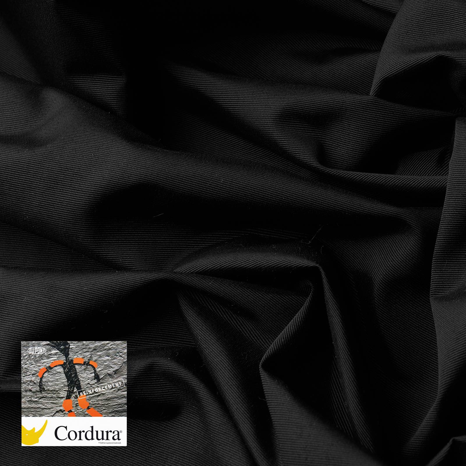 Cordura® Light - 360 dtex Gewebe mit UPF 50+ - schwarz