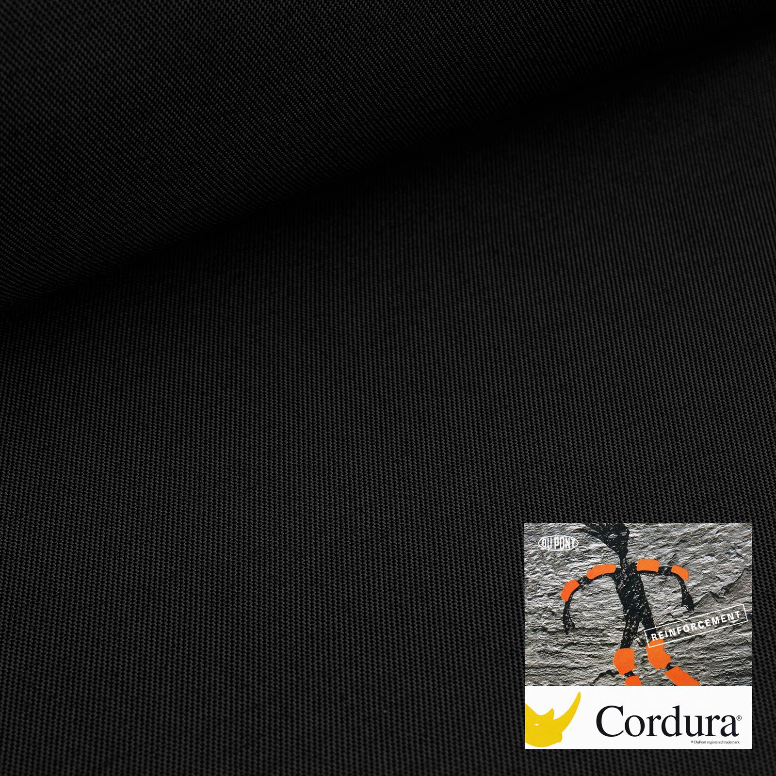 Cordura® Titan - 560 dtex Gewebe mit BIONIC FINISH® ECO Imprägnierung - schwarz