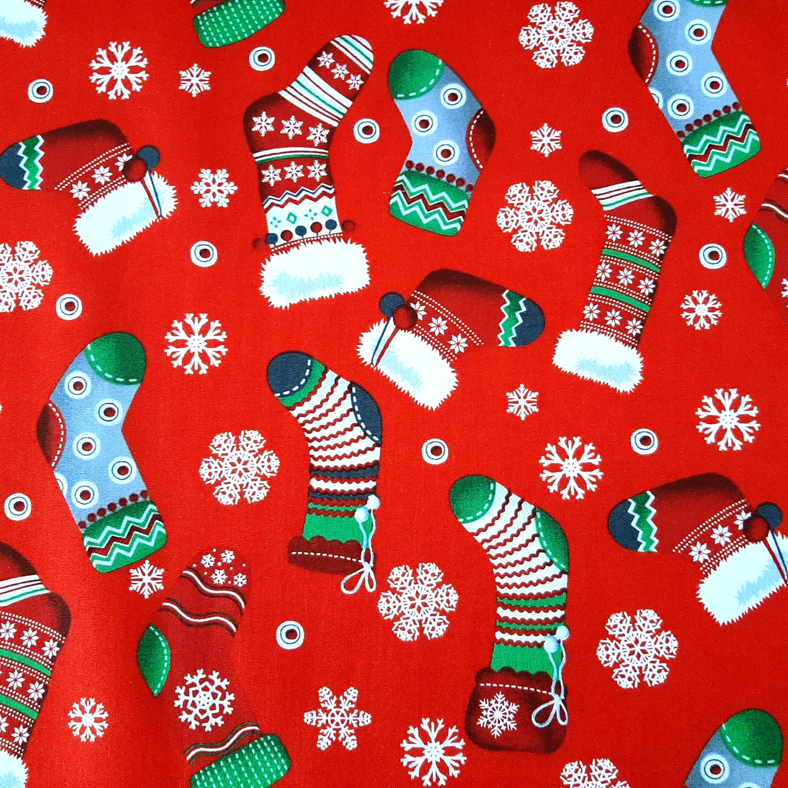 Weihnachtsstoff Christmas Stockings
