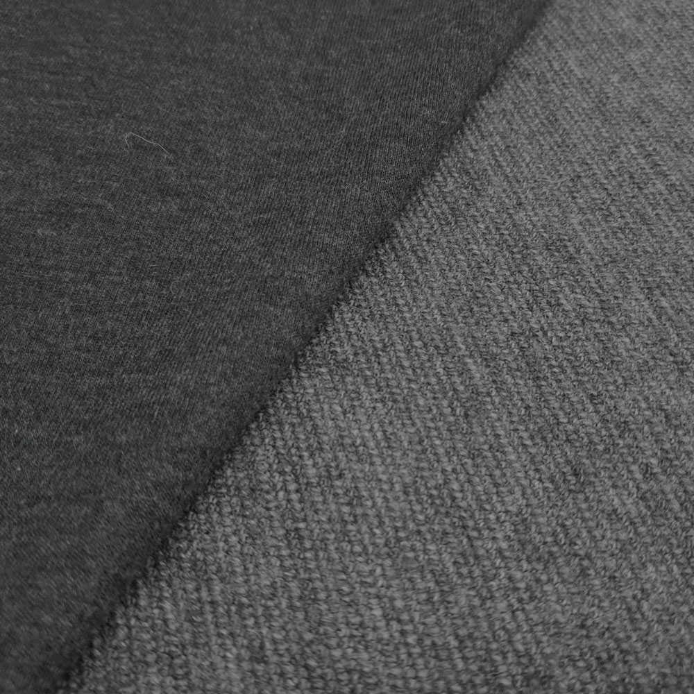 Firas – Double Face Woll Jersey - Grau-Melange